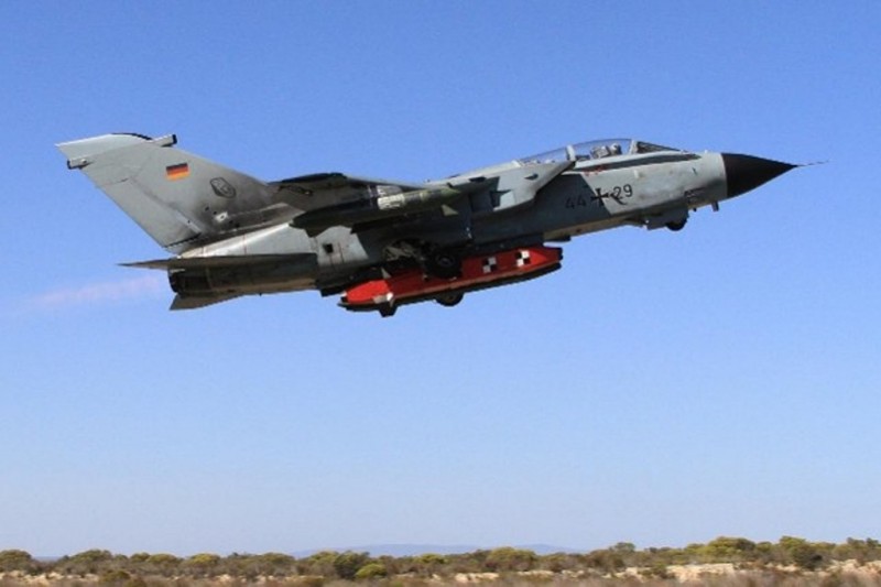 is a German Luftwaffe air force Panavia Tornado Eurofighter Typhoon Swedish air-launched cruise missile South African Overberg Test Range export india (3).jpg