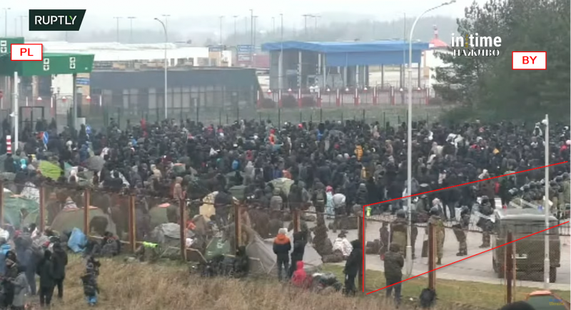 Valgevene üksused ei lase turistidel taganeda.