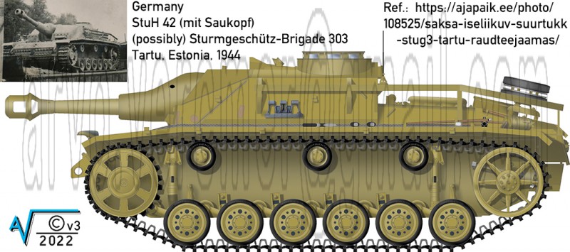 StuH 42 Ausf G mit Saukopf Tartu 1944 MilNet v3 (1050px).jpg