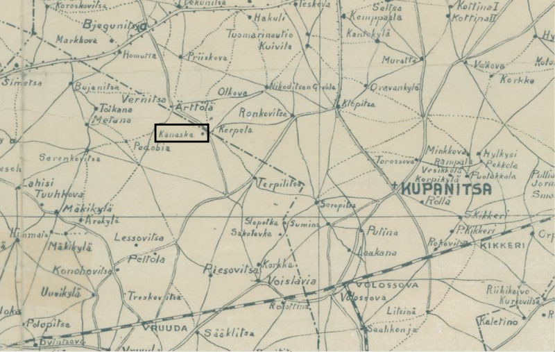 1925 Ingerimaa kaart