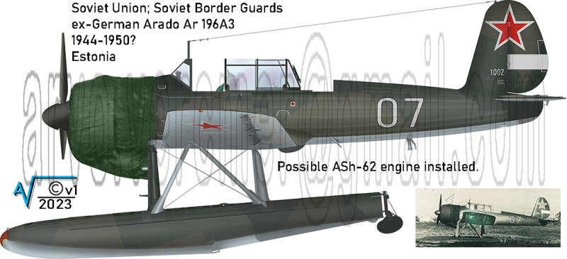 Soviet Union Arado Ar 196 sn 07 1944 -1950 Estonia Soviet Border Guards (1050px).jpg