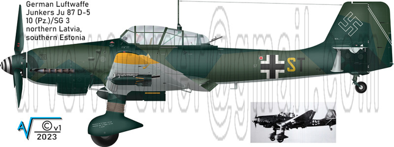 Junkers Ju 87D5 S7+ST SG3 Latvia Aug 1944 v1 (1050px).jpg