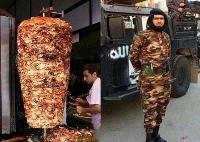 Lähis-Ida sotsiaalmeedia satiir: Islamiriigi militaarjuht näeb välja nagu kebab